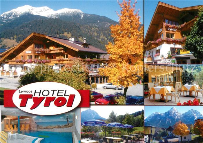 Lermoos Tirol Hotel Tyrol Hallenbad Restaurant Terrasse Herbststimmung Alpen