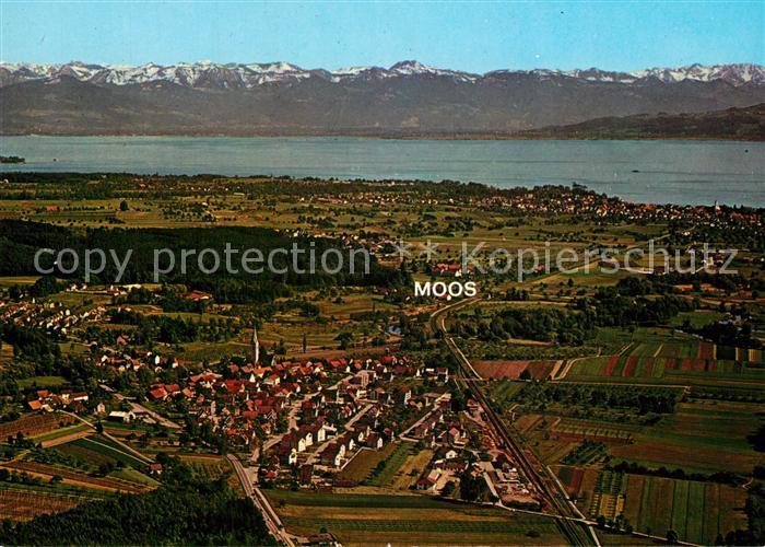 Moos Eriskirch Theresienheim Bodensee Alpenkette Fliegeraufnahme