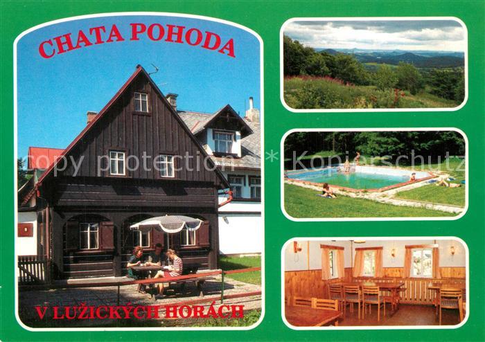 Krompach Okres Ceska Lipa Liberec Chata Pohoda Luzickych Horach Landschaftspanor