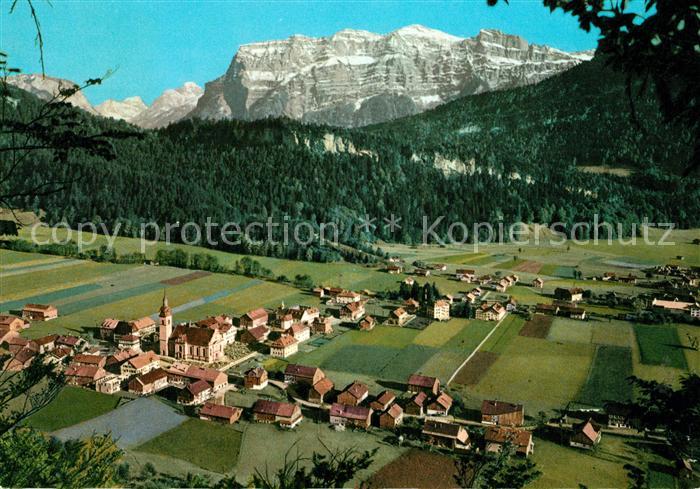 Bezau Vorarlberg Panorama mit Kanisfluh Bregenzerwaldgebirge
