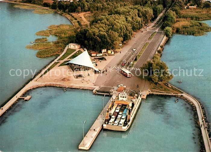 Szantod Hafen Faehre Fliegeraufnahme