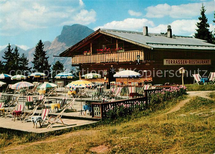 Seefeld Tirol Terrassen Restaurant Christine am Gschwandtkopf
