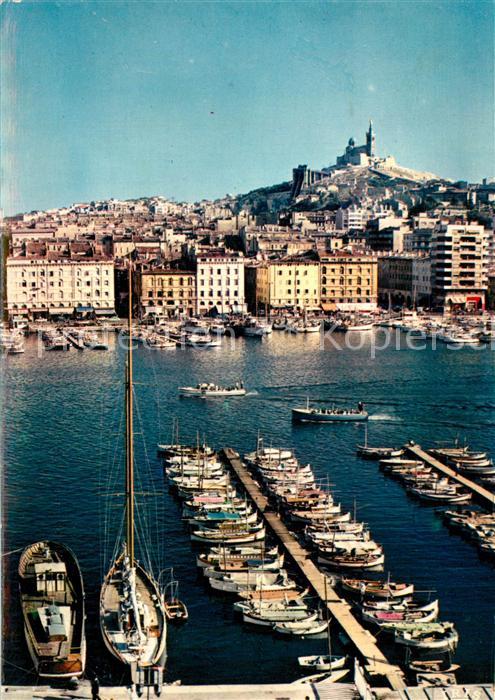 Marseille Bouches-du-Rhone Vieux Port Eglise Notre Dame de la Garde