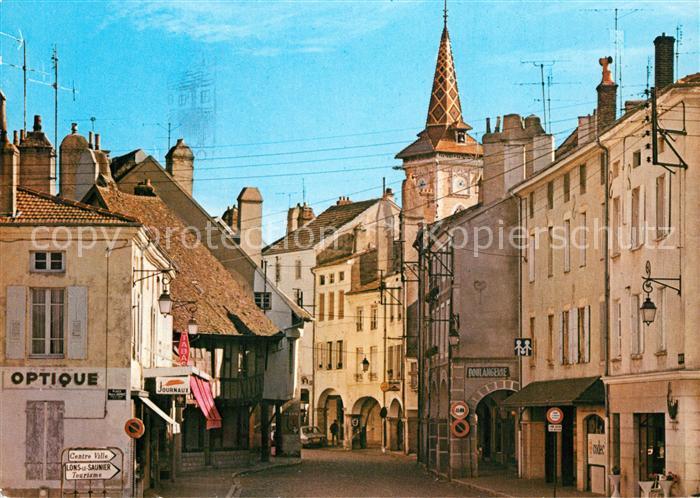 Louhans Entrée de la Grande Rue les arcades mon