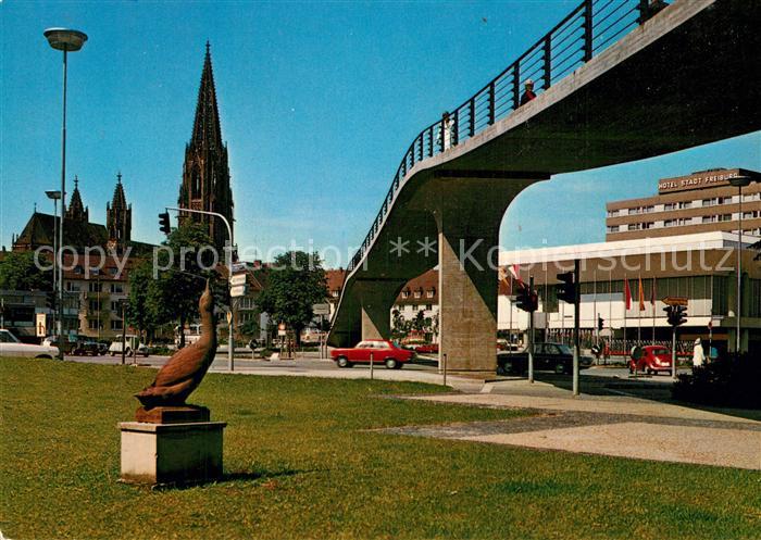 Freiburg Breisgau Muenster Karlssteg und Karlsbau