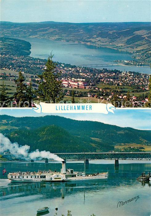 Lillehammer Panorama Dampfer Bruecke