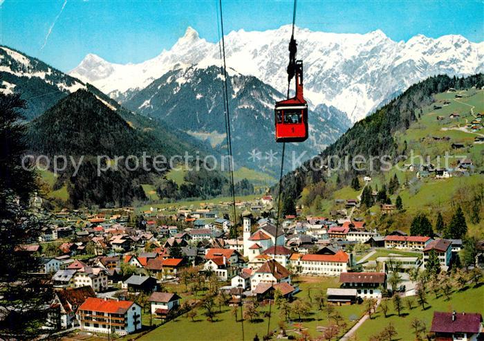 Schruns Vorarlberg mit Montafoner Hochjochbahn Alpenpanorama