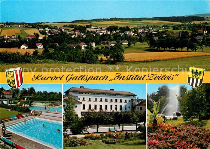 Gallspach Gesamtansicht Institut Zeileis Freibad Kurhaus Kurpark