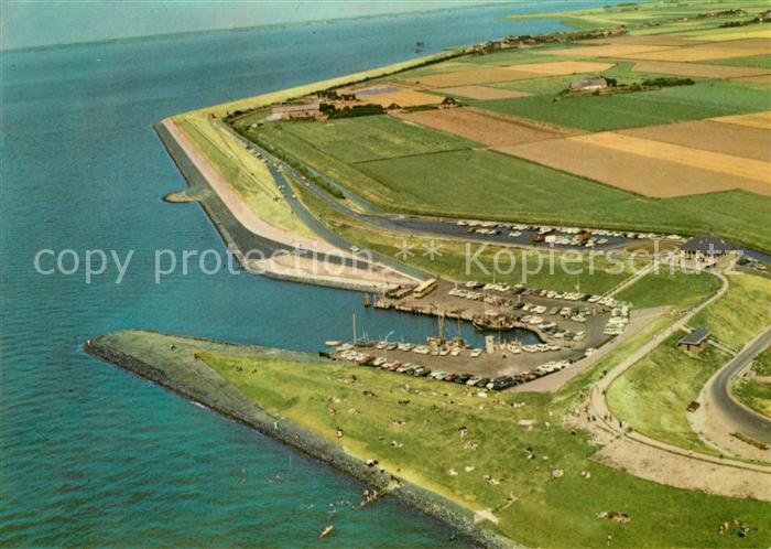 Nordstrand Nordseeinsel Hafen Fliegeraufnahme