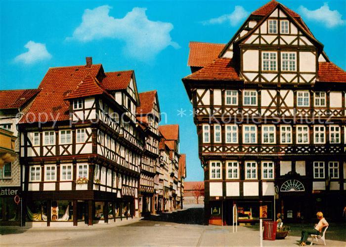 Hann. Muenden Lange Strasse Marktstrasse Altstadt Fachwerkhaeuser
