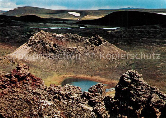 Island Iceland Ausgestorbener Krater im Veidivoetn Gebiet Vulkanlandschaft