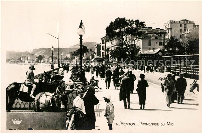Menton Alpes Maritimes Promenade du Midi