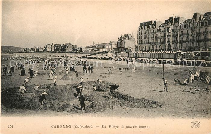 Cabourg La Plage a marée basse