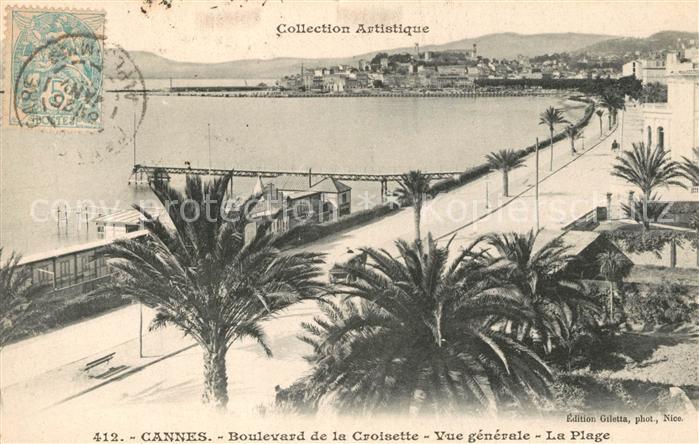Cannes Alpes-Maritimes Boulevard de la Croisette Plage