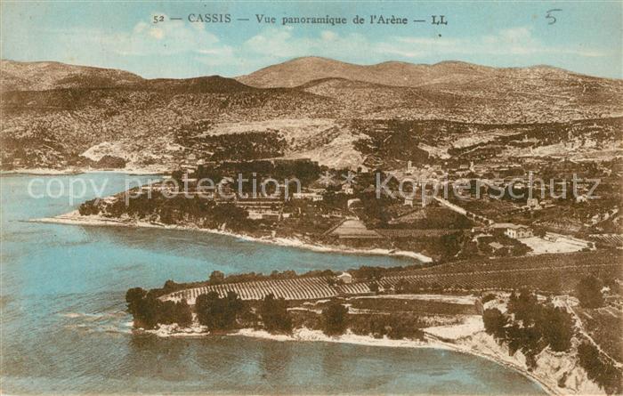 Cassis Vue panoramique de l'Arène vue aérienne