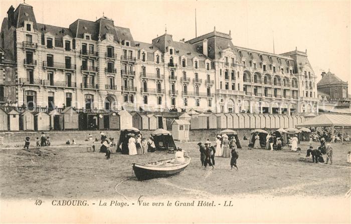 Cabourg La Plage vue vers le Grand Hotel