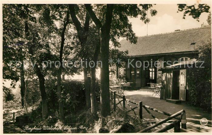 Loebau Sachsen Gaststaette Berghaus Loebauer Berg