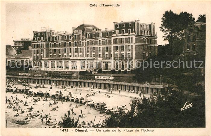 Dinard 35 Un coin de la Plage de l'Ecluse