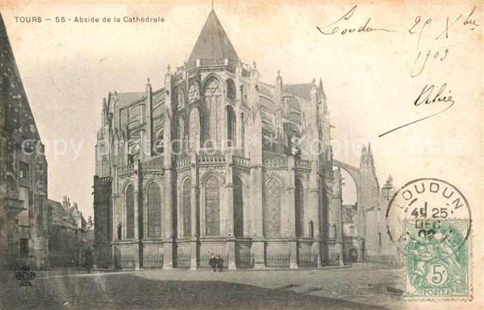 Tours Indre-et-Loire Abside de la Cathedrale