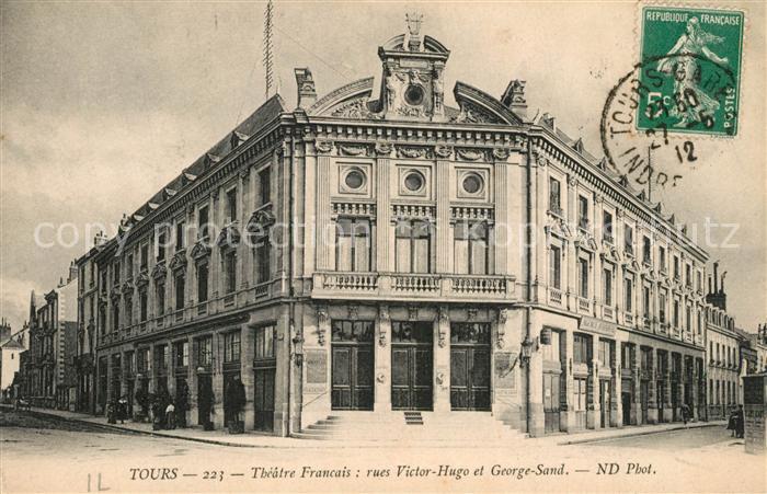 Tours Indre-et-Loire Théâtre Francais Rues Victor Hugo et Ge