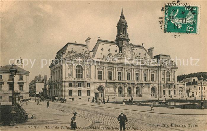 Tours Indre-et-Loire Hotel de Ville Palais de Justice
