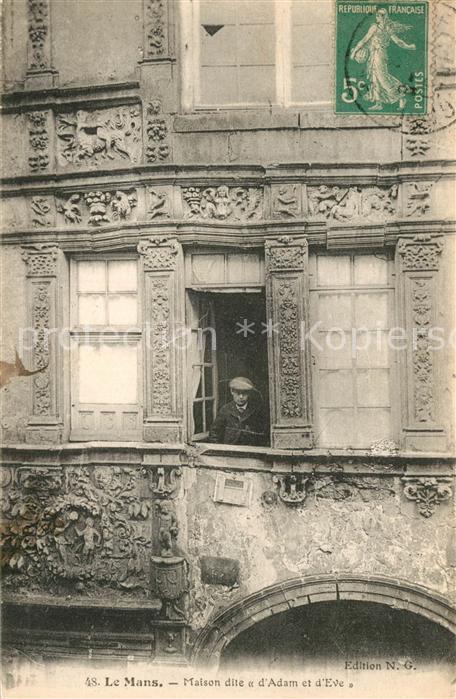 Le Mans Sarthe Maison dite d_Adam et d'Eve