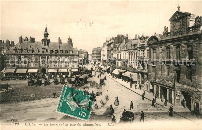 Lille Nord La Bourse et Rue des Manneliers