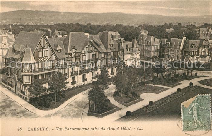 Cabourg Vue panoramique prise du Grand Hotel