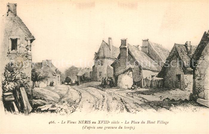 Neris-les-Bains Place du Haut Village XVIII siècle d_ap