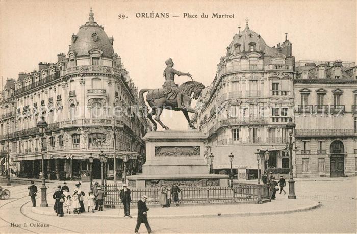 Orleans Loiret Place du Martroi Statue de Jeanne d_Arc