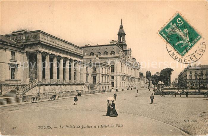 Tours Indre-et-Loire Palais de Justice Hotel de Ville