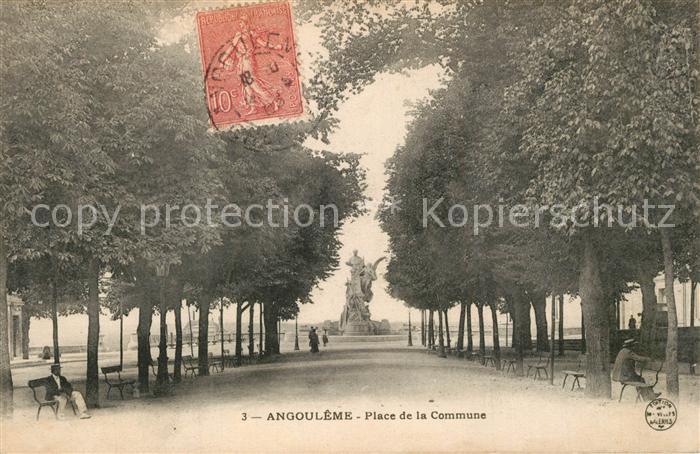 Angouleme Place de la Commune Statue Carnot