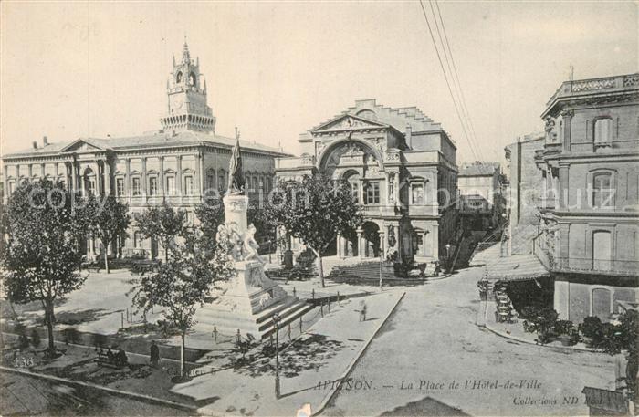 Avignon Vaucluse Place de l Hotel de Ville Monument