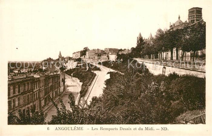 Angouleme Les Remparts Desaix et du Midi