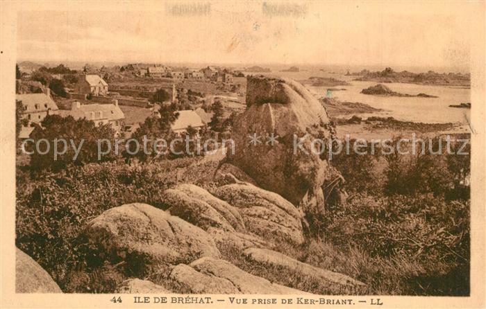 Ile-de-Brehat Panorama vue prise de Ker Briant