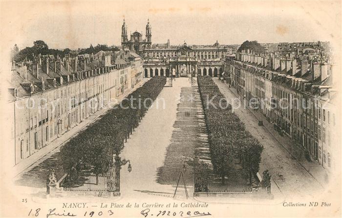 Nancy Lothringen Place de la Carrière et la Cathedrale