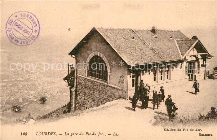 Lourdes Hautes Pyrenees La gare du Pic du Jer