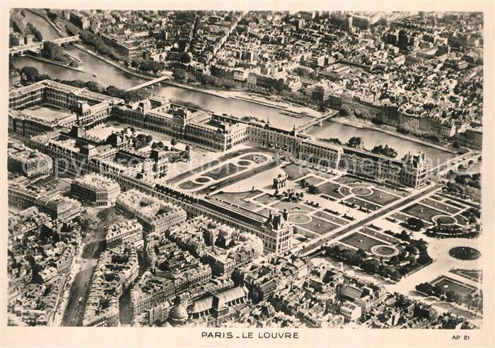Paris Le Louvre vue aérienne