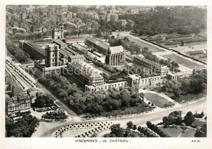 Vincennes Chateau vue aérienne