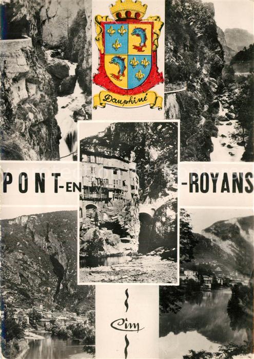 Pont-en-Royans Landschaftspanorama Schlucht Alpen Wapp