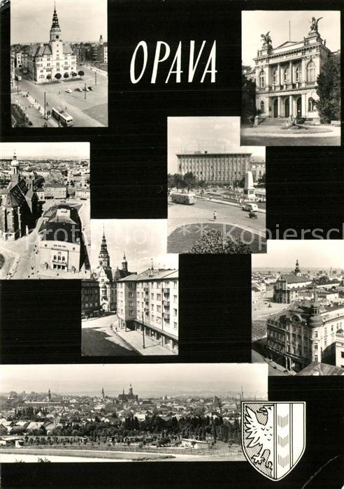 Opava Troppau Panorama Sehenswuerdigkeiten der Stadt