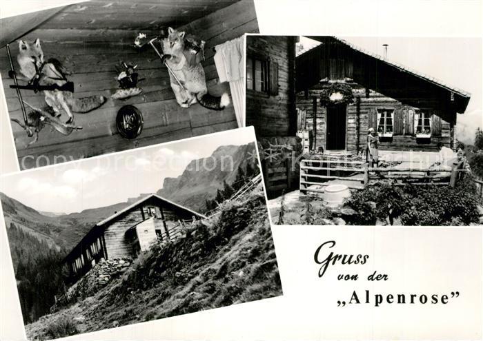Mayrhofen Zillertal Jausenstation Alpenrose am Weg zur Ahornspitze