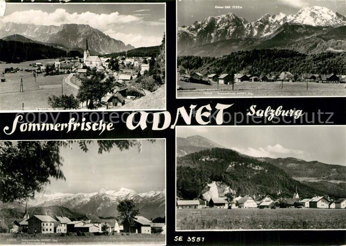 Adnet Gesamtansicht mit Alpenpanorama