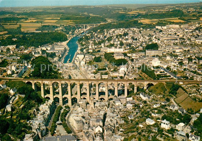 Morlaix Vue generale aerienne Viaduc