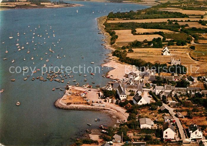 Trehiguier Vue aerienne Le port sur la Vilaine