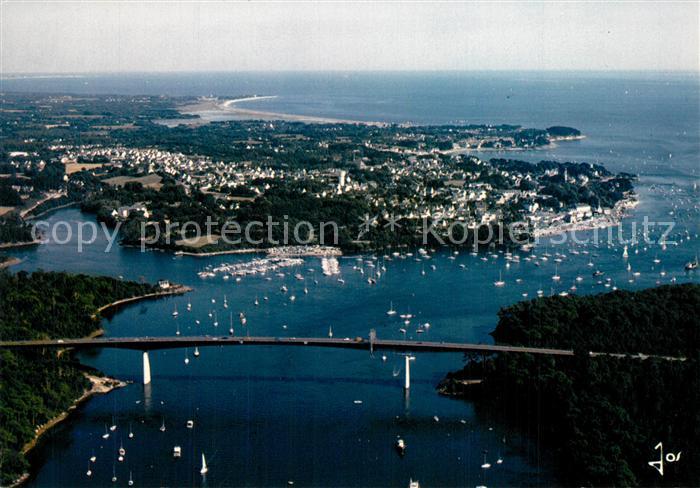 Benodet Le pont de Cornouaille qui mesure Vue aerienne