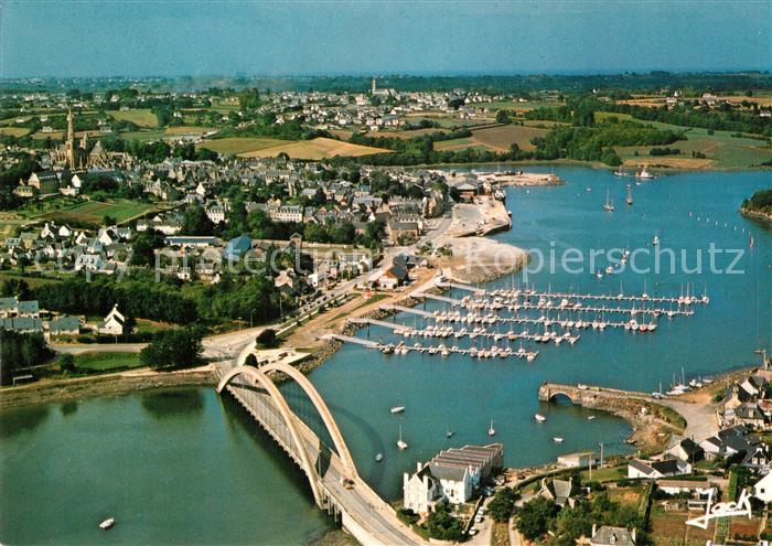 Treguier Cotes d Armor Vue generale aerienne