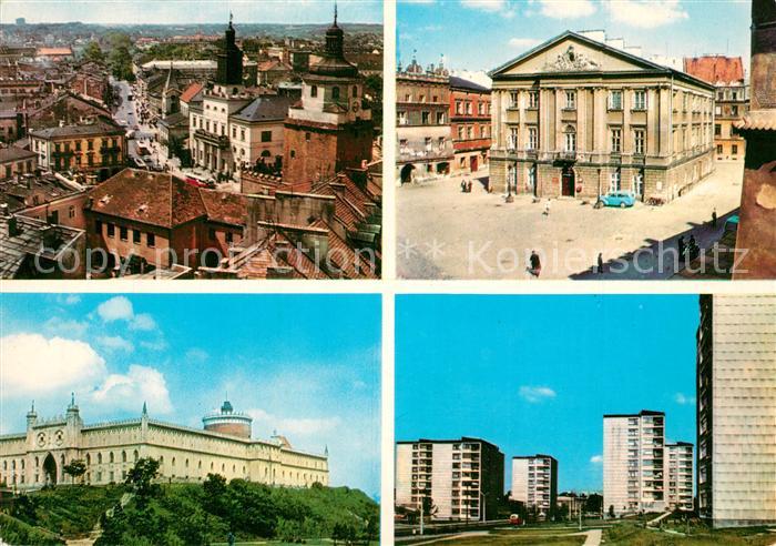Lublin Widok ogolny Zamek Stary Ratusz Aleja PKWN