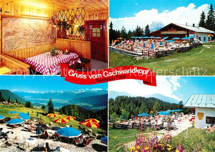 Seefeld Tirol Hoehenrestaurant Christine Gaststube Terrasse