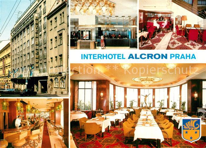 Praha Prahy Prague Interhotel Alcron Gastraeume Bar Rezeption